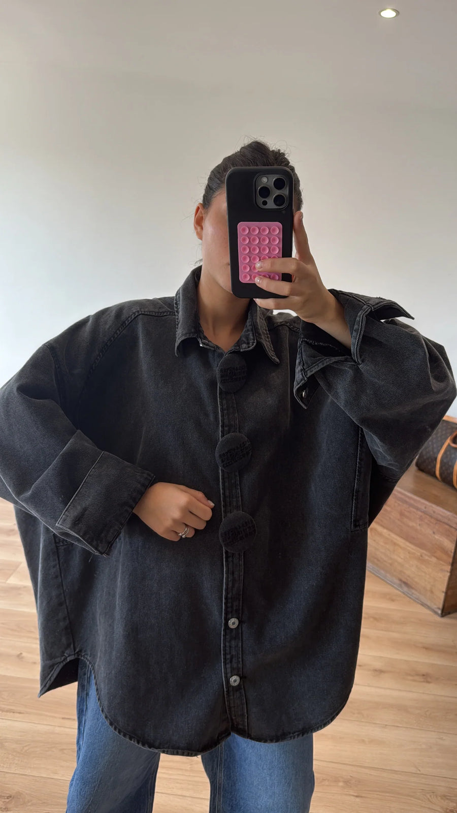 VESTE OVERSIZE « DANIQUE » NOIR 2