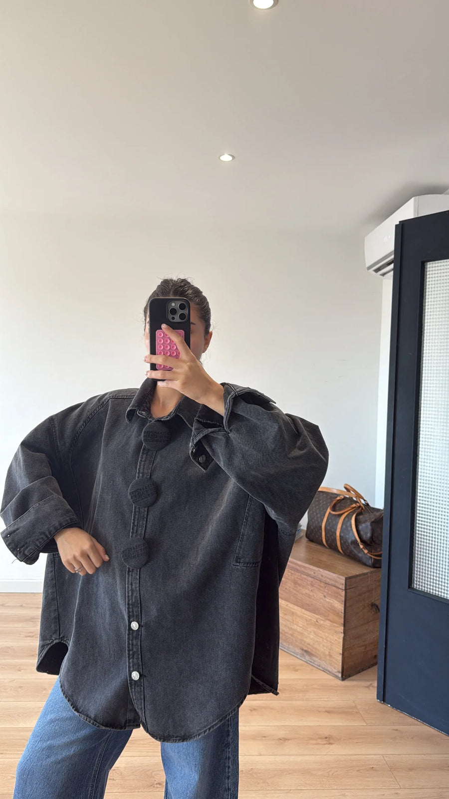 VESTE OVERSIZE « DANIQUE » NOIR 3