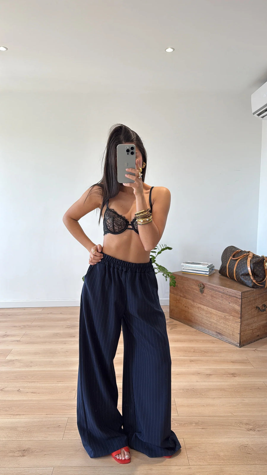 PANTALON « AZZURA » BLEU MARINE 1