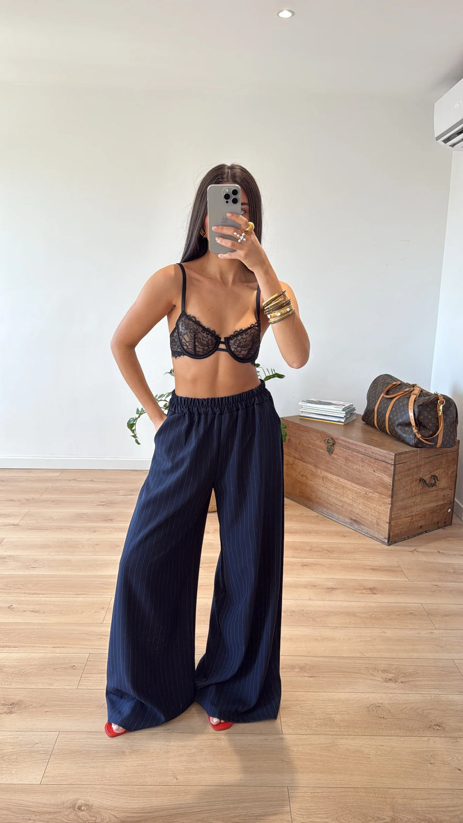 PANTALON « AZZURA » BLEU MARINE 2
