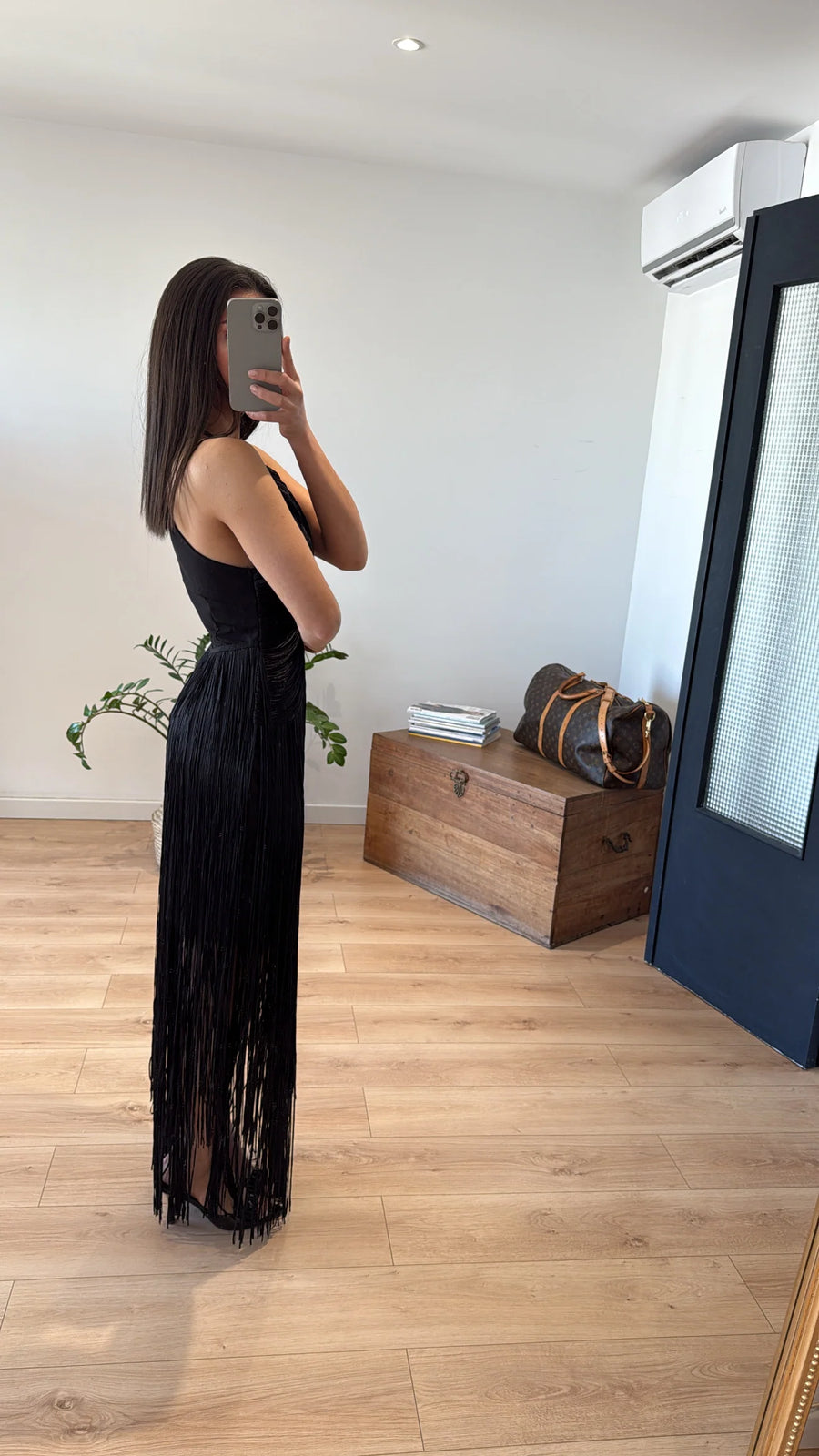 ROBE À FRANGES « VICTORIA » NOIRE 2