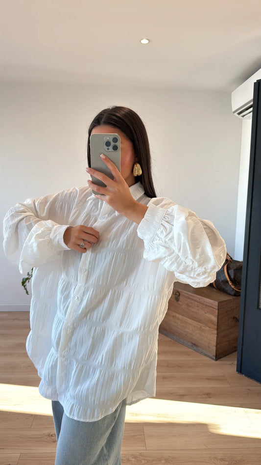 CHEMISE OVERSIZE « ILSE » BLANCHE