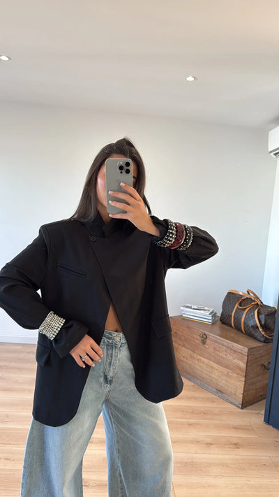 "IRIS" BLACK BLAZER