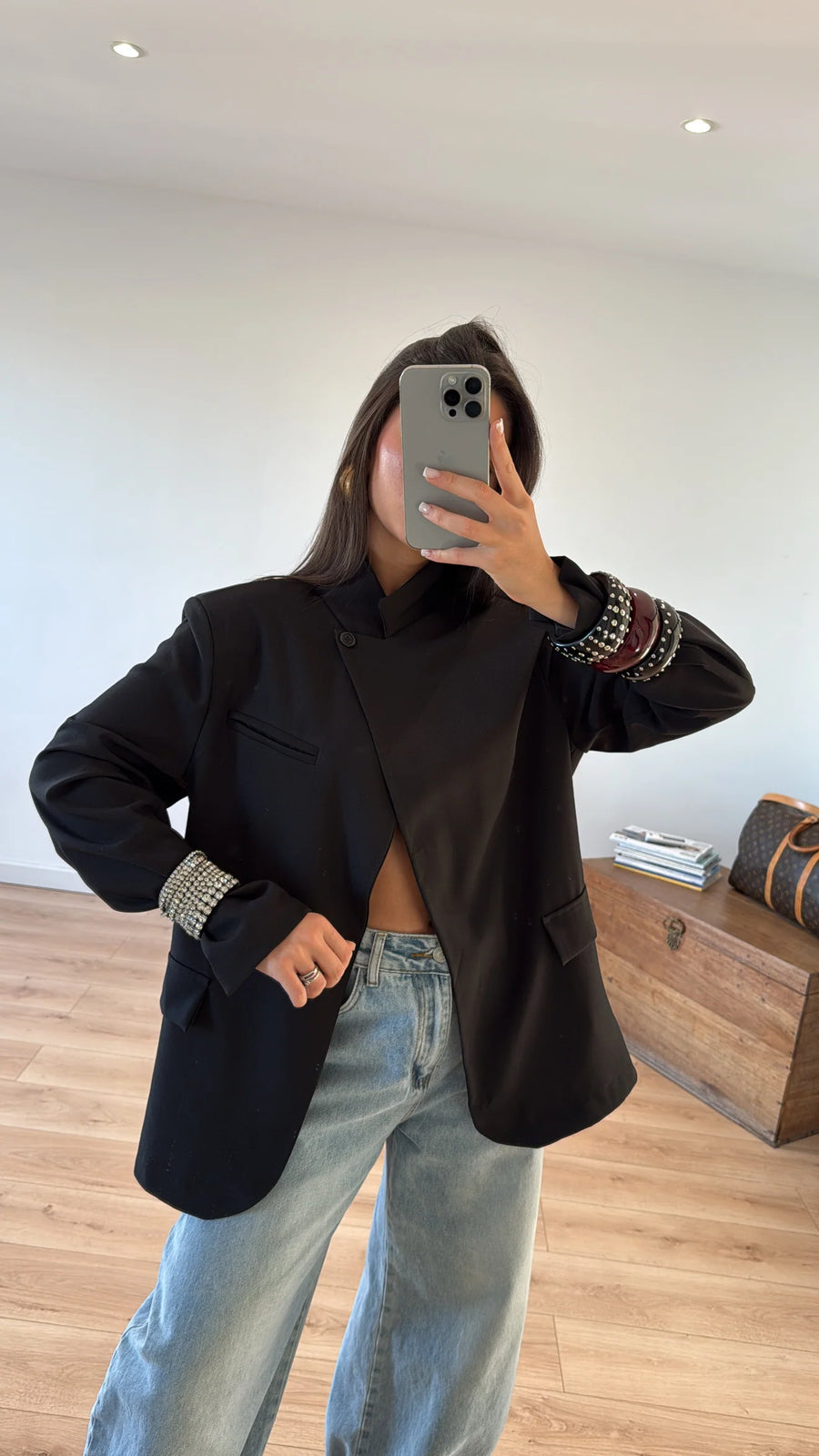 BLAZER « IRIS » NOIR 2