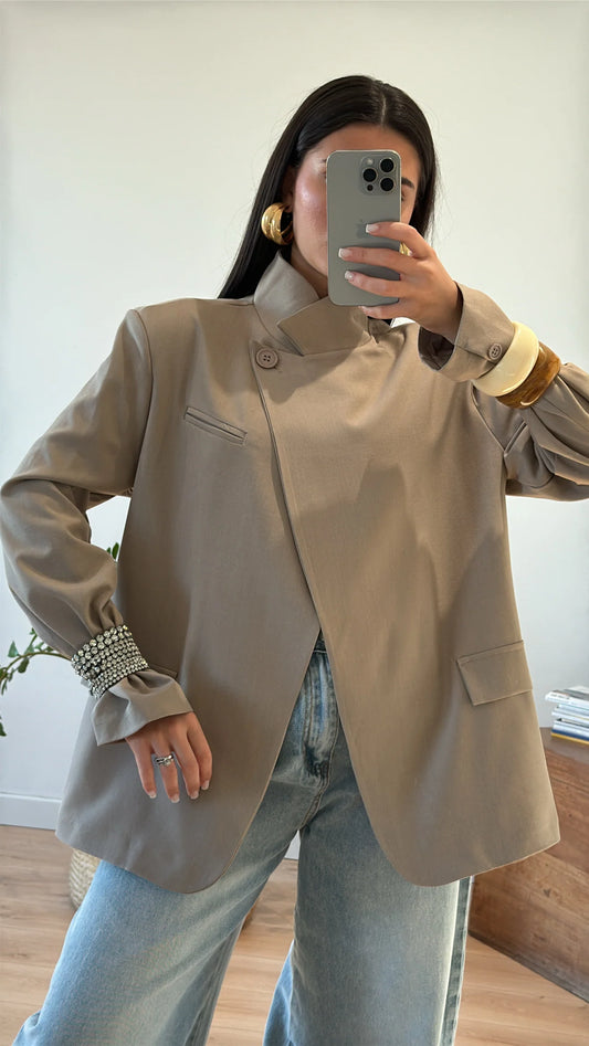 "IRIS" TAUPE BLAZER