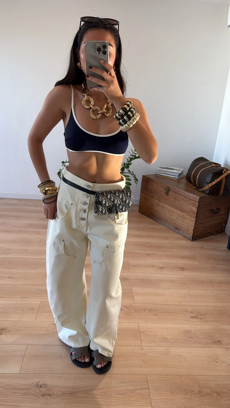 WIDE LEG JEANS « NOAH » CREAM 3