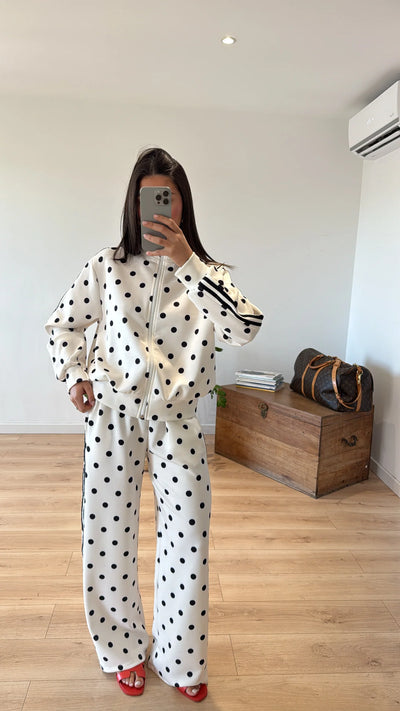 ENSEMBLE JOGGING À POIS « BELLA »