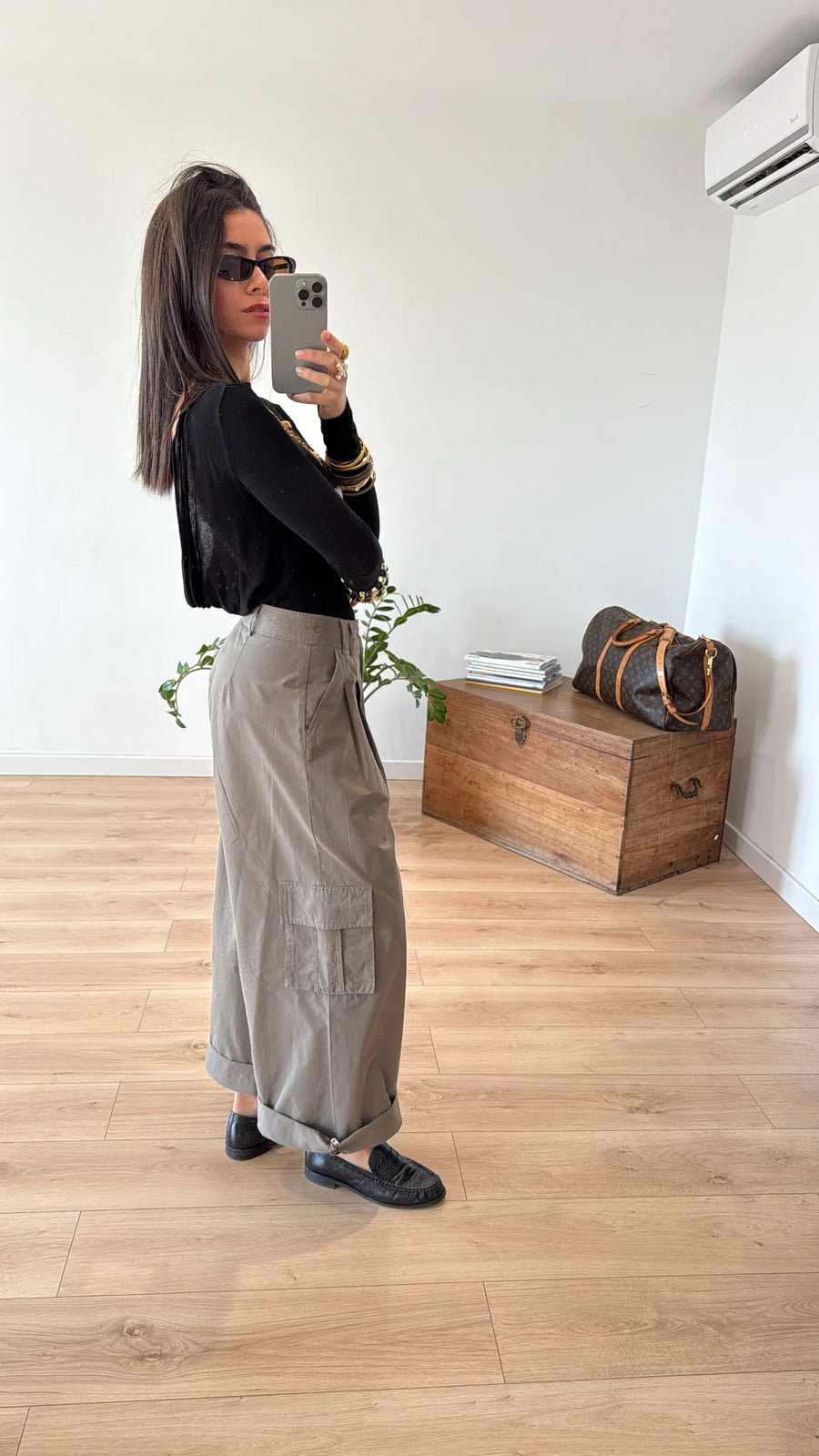 PANTALON CARGO « MAYA » KAKI 3
