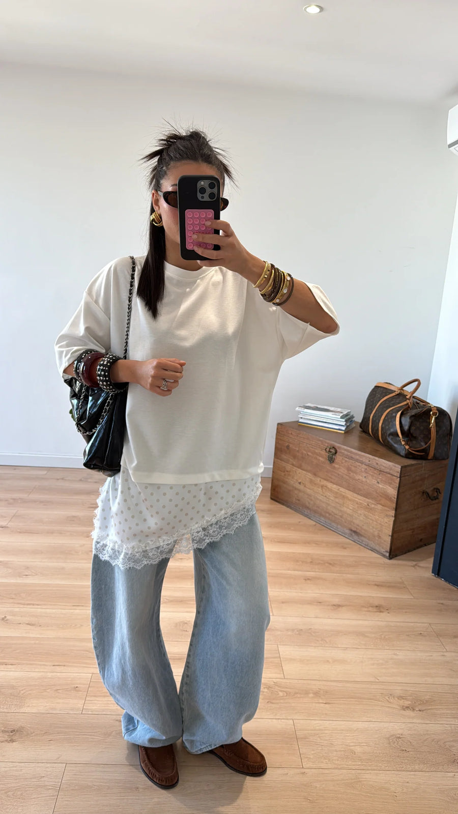 T-SHIRT OVERSIZE « MILA » BLANC 4