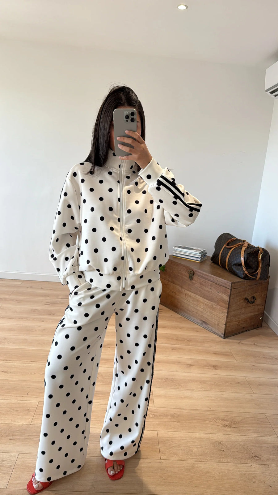 ENSEMBLE JOGGING À POIS « BELLA » 2