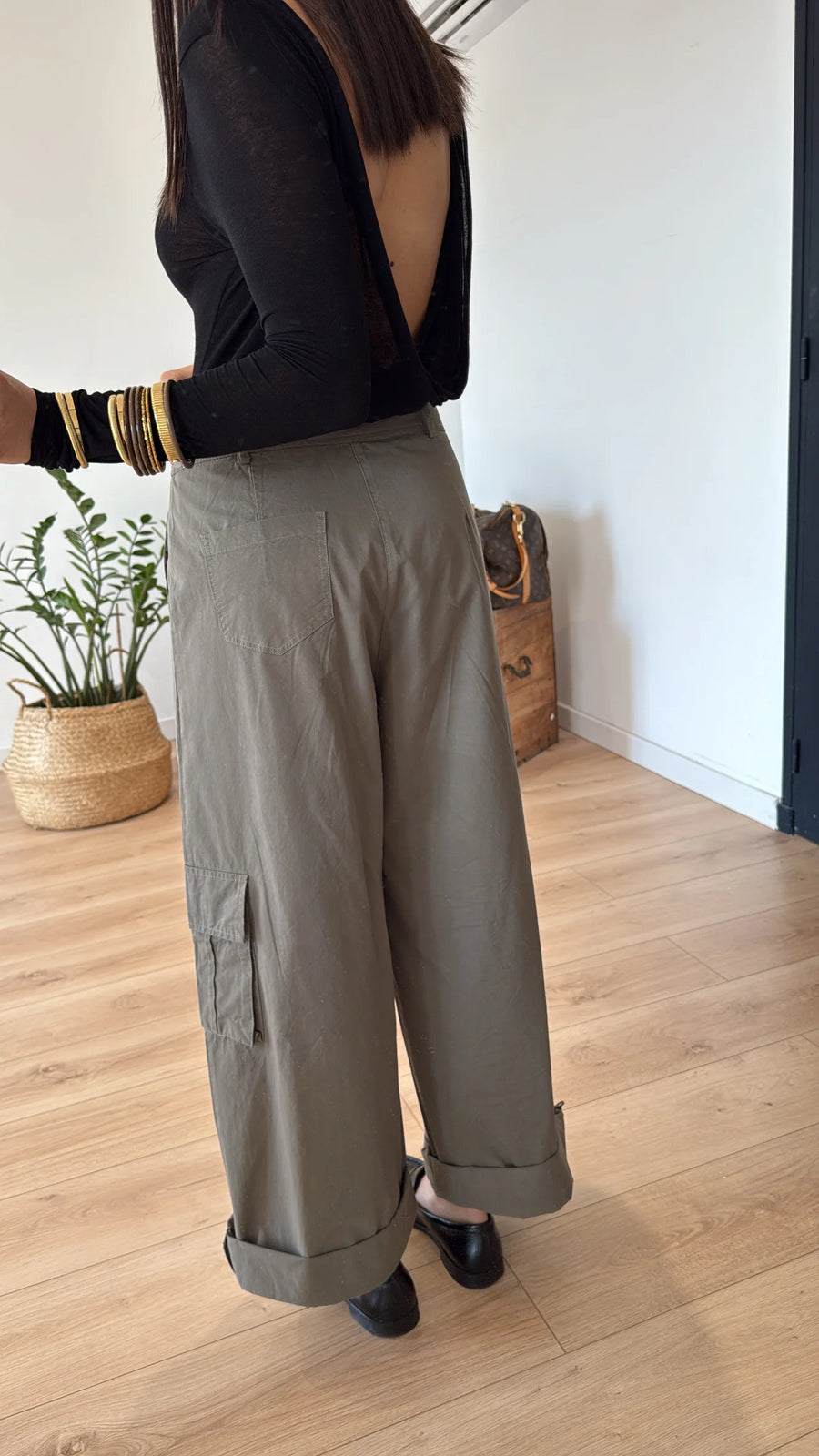 PANTALON CARGO « MAYA » KAKI 4