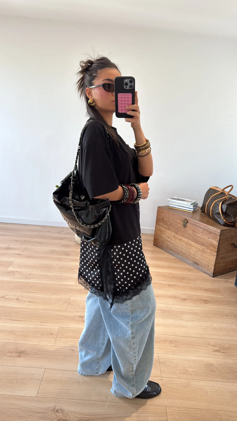 T-SHIRT OVERSIZE « MILA » NOIR 3