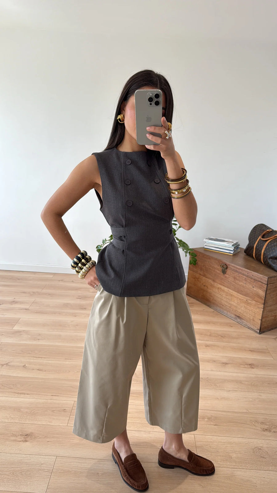 TOP « SIENNA » GRIS 3