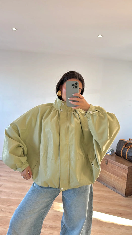 "MARIJN" ALMOND GREEN JACKET