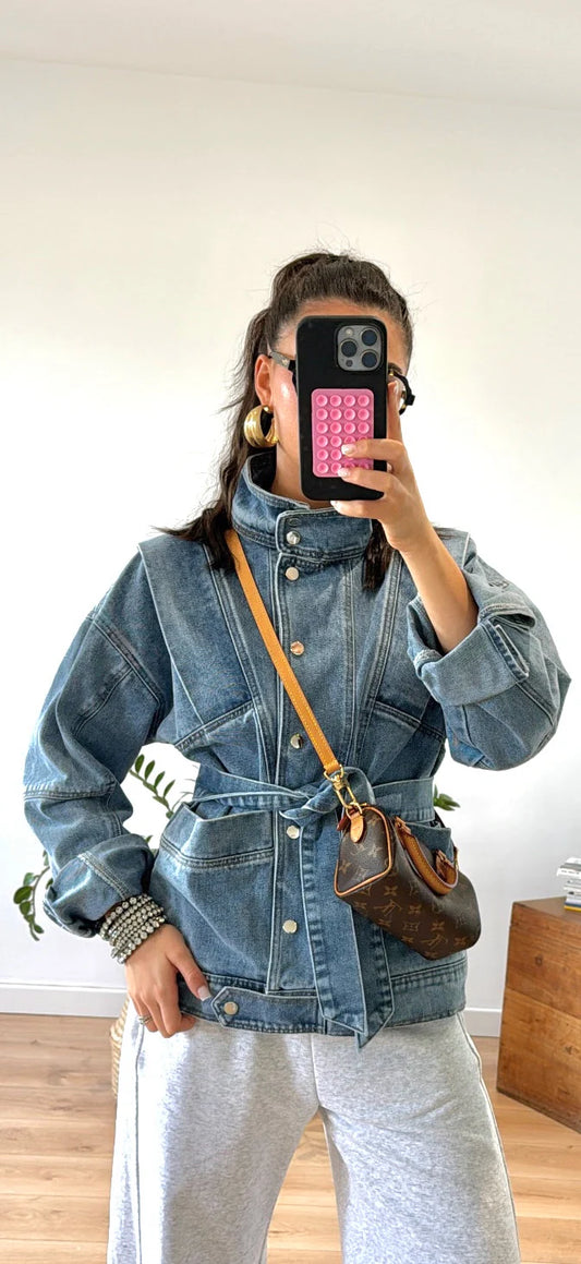 "SOFIE" BLUE DENIM JACKET